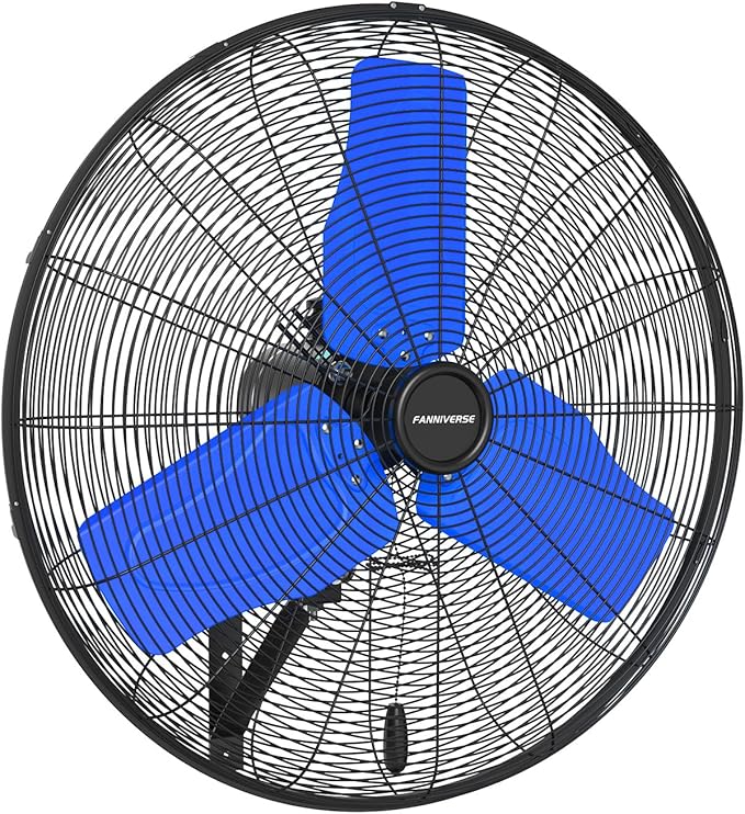 24 Inch 9500 CFM Waterproof Wall Fan Pro Series - Outdoor High Velocity Wall Mount Fan with Enclosed Motor for Residential, Warehouse, Patio, Shop, Garage, Barn UL Safety Listed-PawvioPets