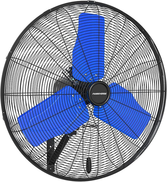 24 Inch 9500 CFM Waterproof Wall Fan Pro Series - Outdoor High Velocity Wall Mount Fan with Enclosed Motor for Residential, Warehouse, Patio, Shop, Garage, Barn UL Safety Listed-PawvioPets