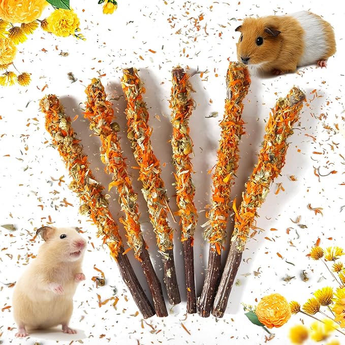 Apple Sticks for Rabbits, Natural Bunny Chew Toys Wood Treats Food for Small Animals,Hamsters, Chinchillas Squirrel Bunny Guinea Pigs Small Pet Apple Chew Sticks-PawvioPets