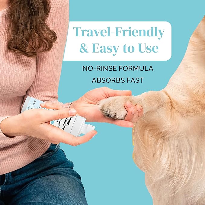 Dog Paw Cleaner - 5.1 Fl Oz of Alcohol Free Paw Cleansing Spray - Made with Coconut, Aloe, Copaiba Oil, and Lemongrass Oil to Nourish and Clean Paws - Made in The USA-PawvioPets