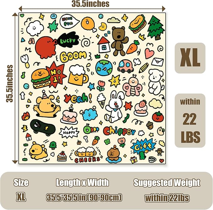 35.5" Cat Grooming Wrap Cat Wrap for Cutting Nails Cat Restraint for Nail Clipping Cat Swaddle Wrap Cat Burrito Wrap XL(Within 22lbs) Anti-Scratch Anti-Escape Multifunctional Pet Tool-PawvioPets