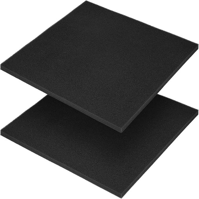 Aquarium Filter Sponge Pad, Filter Media Foam Sponges, Filter Accessories for Fish Tanks and Ponds (18.5"x18.5"x0.8", 50PPI, 2 Pack)-PawvioPets