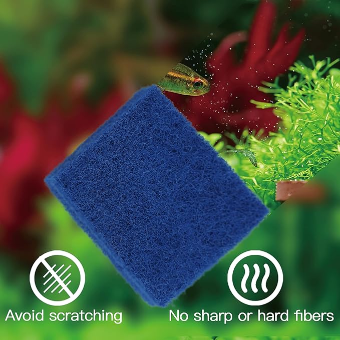 Aquarium Starter kit, The Package includes a Fish Tank Thermometer, aquascape Tool kit with a Sand Spatula, Straight Tweezers, Curved Tweezers, Curved Scissors, Handheld Sponge pad(3 PCS)-PawvioPets