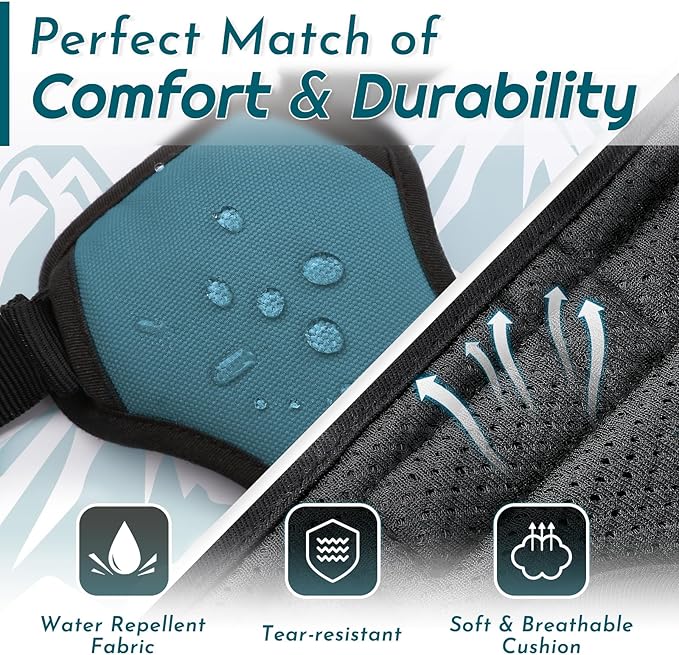 Eagloo Dog Harness for Large Dogs, No Pull Service Vest with Reflective Strips and Control Handle, Adjustable and Comfortable for Easy Walking, No Choke Pet Harness with 2 Metal Rings, Dark Green, L-PawvioPets