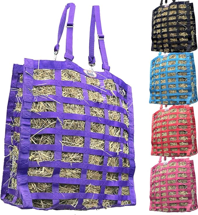Derby Originals Supreme 4-Sided Slow Feed Hay Bag – Patented, 1-Year Warranty, 3.5" & 1.75" Openings-PawvioPets