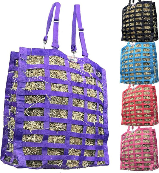Derby Originals Supreme 4-Sided Slow Feed Hay Bag – Patented, 1-Year Warranty, 3.5" & 1.75" Openings-PawvioPets