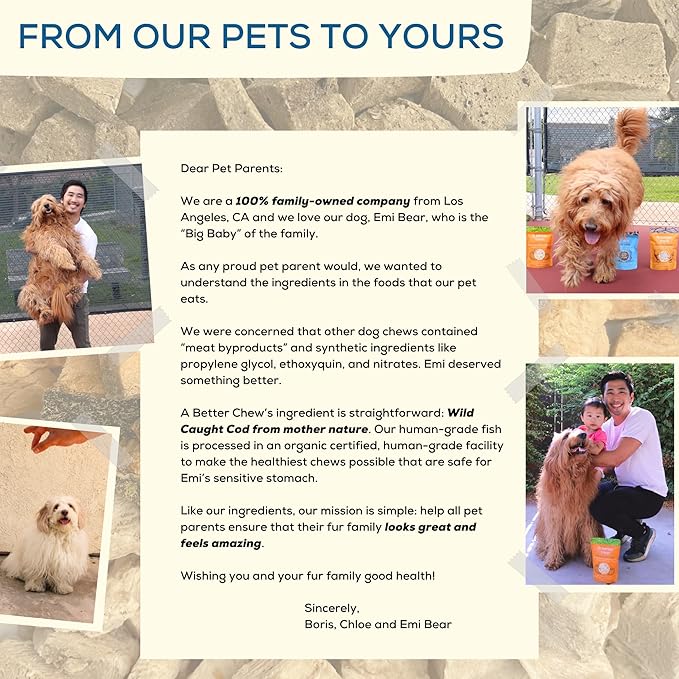 A Better CHEW – Wild Caught Cod Skin Dog Treats | Sourced and Made in The USA, Single Ingredient, Dehydrated | Natural, Healthy Alternative to Rawhides + Bully Sticks, Long Lasting Chew-PawvioPets