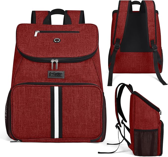 BAGLHER丨Dog Travel Bag, Airline Approved Pet Supplies Backpack, Dog Travel Backpack with 2 Silicone Collapsible Bowls and 2 Food Baskets-PawvioPets