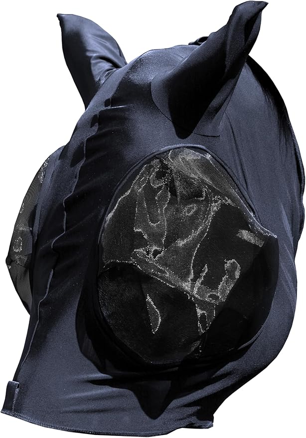 Equinavia Bug Out Fly Mask | Against Flies, Insects, UV Rays - Carbon Grey - Cob-PawvioPets