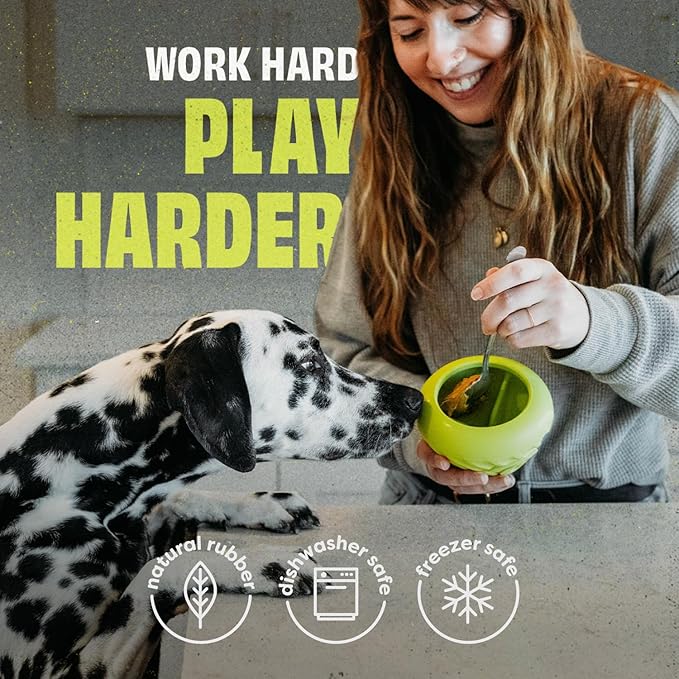 Benebone Natural Rubber Cone Interactive Enrichment Treat Dispensing Dog Toy - Slow Feeder - Great for Meals and Boredom-PawvioPets