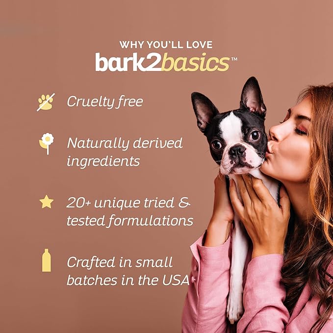 Bark2Basics Oatmeal Dog Shampoo, 1 Gallon - Natural Colloidal Oatmeal, Natural Ingredients, Calms Dry Itchy Irritated Skin, Moisturizes and Soothes the Skin and Coat, Professional Grade-PawvioPets