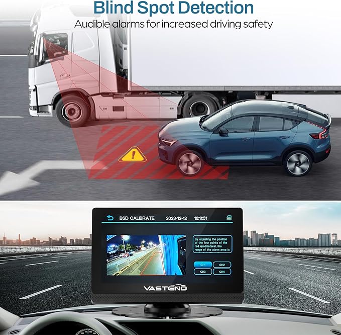 1080P Backup Camera for Truck, 7" IPS Touchscreen Monitor Front and Rear View Dual Cameras, IP69 Waterproof, IR Night Vision for Truck, Trailer, Camper, Included 32GB Card-PawvioPets