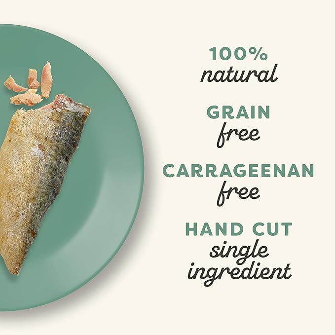 Applaws Natural Cat Treats, Grain-Free, High-Protein Whole Mackerel Loins, Single-Ingredient Healthy Snack for Cats (12 x 1.06 oz Loins)-PawvioPets