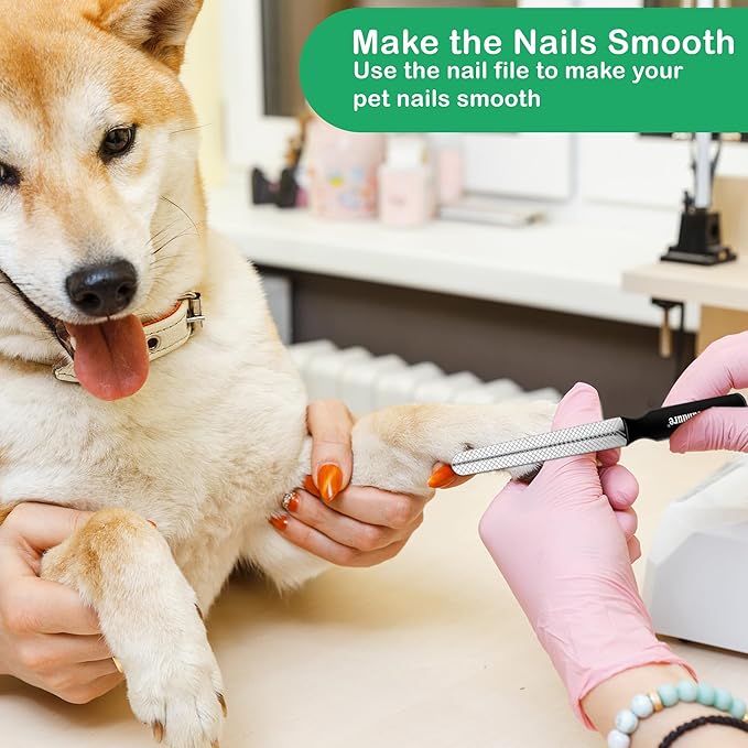 Candure Dog Nail Clippers Professional Pet Nail Clipper Suitable for Cats, Rabbits and Guinea Pigs - Safety Lock/Protective Guard to Avoid Over Cutting (Green, Medium to Small)-PawvioPets