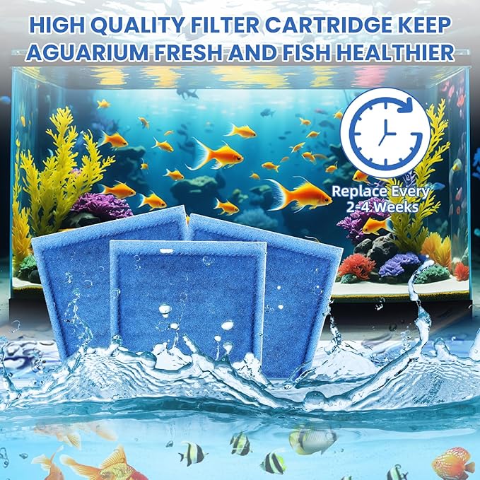 12 Pack Aquarium Filter Cartridges Designed for Maruneland Penguin Power Filter, Compatible with Marineland Penguin Power Filters 200/350, for Tech EZ-Change #3-PawvioPets