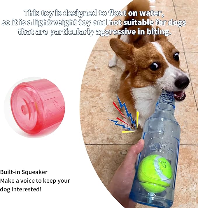 Dog Squeaky Floating Toy for Small Medium Large Dogs Training Fetch Indestructible Dog Chew Toys Indoor Pool Beach Outdoor Pet Supplies Green M-PawvioPets