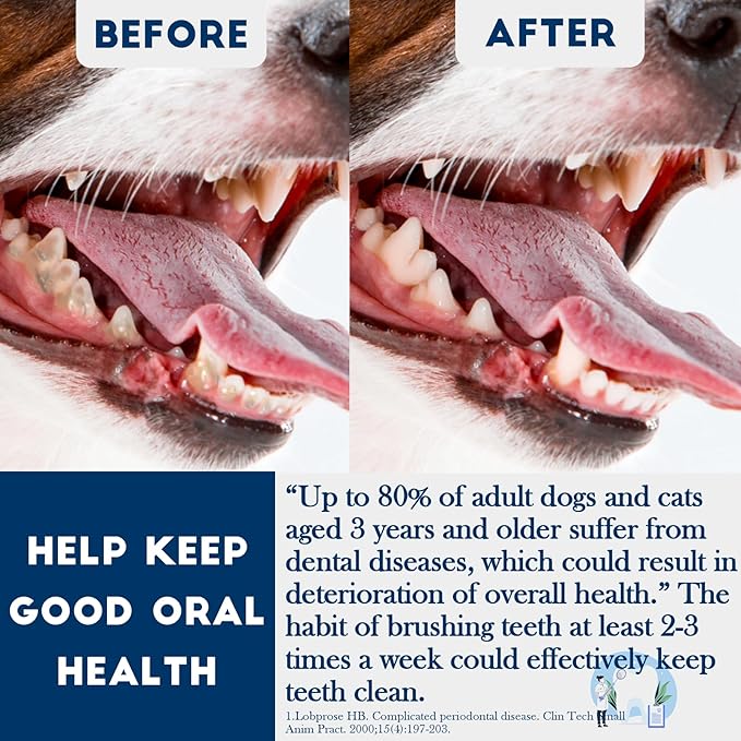 Dog Toothbrush Kit 2 Pack, Ultra Soft Pet Tooth Brush for Medium to Large Dogs, Animal Teeth Brushing Kit for Easy Dental Cleaning-PawvioPets