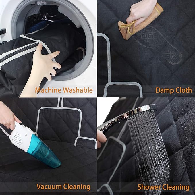 Dog Car Seat Cover Waterproof Dog Seat Cover for Cars Back Seat Heavy-Duty Nonslip Pet Car Seat Cover Protector Armrest Compatible for Trucks Cars & SUVs-PawvioPets