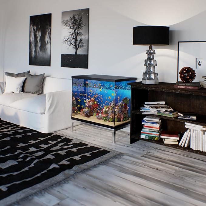 24 in X 36 in. Aquarium Stand | Industrial Style Aluminum Fish Tank Base with Open Frame Design-PawvioPets