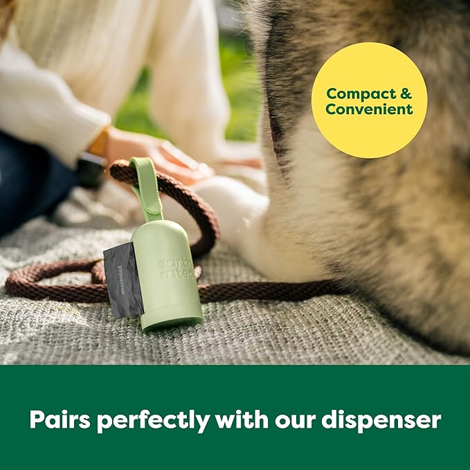 Earth Rated Odor-Blocking Poop Bags for Dogs with 3X Protect, Guaranteed to Block Smells & Leak-Proof Performance, Conceals Smell & Mess, Unscented, 108 Count-PawvioPets