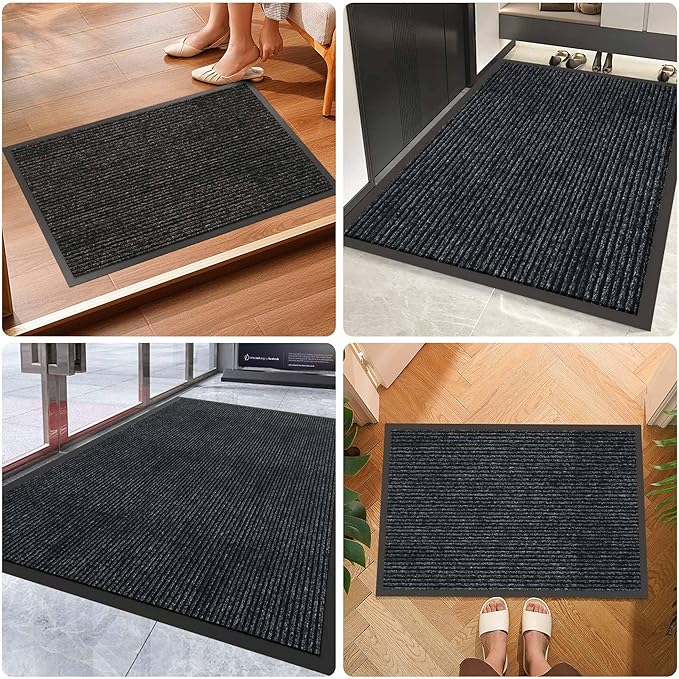 Front Door Mat, 10' x 3' Commercial Floor Mat, Heavy Duty Welcome Mat, Rubber Backing Non Slip Doormat for Entryway-PawvioPets