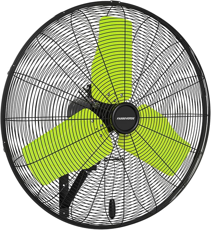 24 Inch 9500 CFM Waterproof Wall Fan Pro Series - Outdoor High Velocity Wall Mount Fan with Enclosed Motor for Residential, Warehouse, Patio, Shop, Garage, Barn UL Safety Listed-PawvioPets