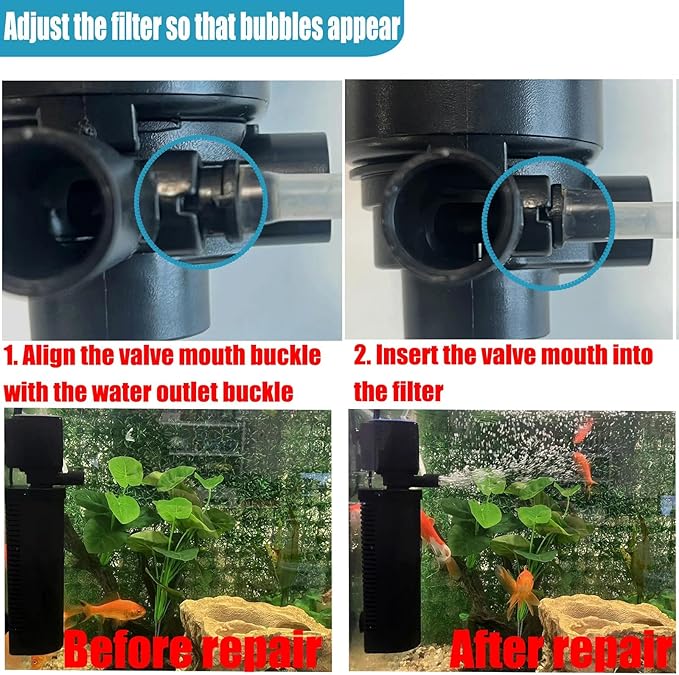 158GPH Small Aquarium Filter, UV Sterilizer for Aquarium for 10-45 Gallon Tank, Internal Pump for Turtle Betta Fish Tank Filter Silent 4-in-1 Green Killing Machine with Fish Tank Filters Deodorization-PawvioPets