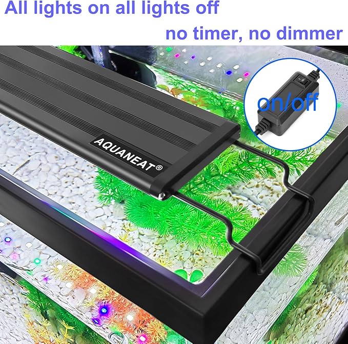 AQUANEAT LED Aquarium Light Full Spectrum 12 Inch Fish Tank Light Fresh Water-PawvioPets
