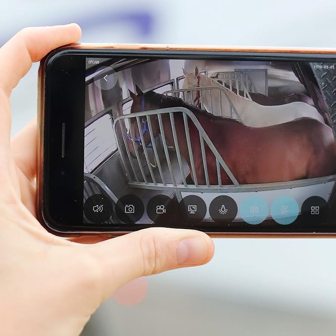 Equine Eye Voyager - Wireless Horse Trailer Camera – Live Video to Your Mobile with Night Vision, Audio - 8 Hours Battery Life - No Cell Signal Needed - Compatible with iPhone & Android Devices-PawvioPets