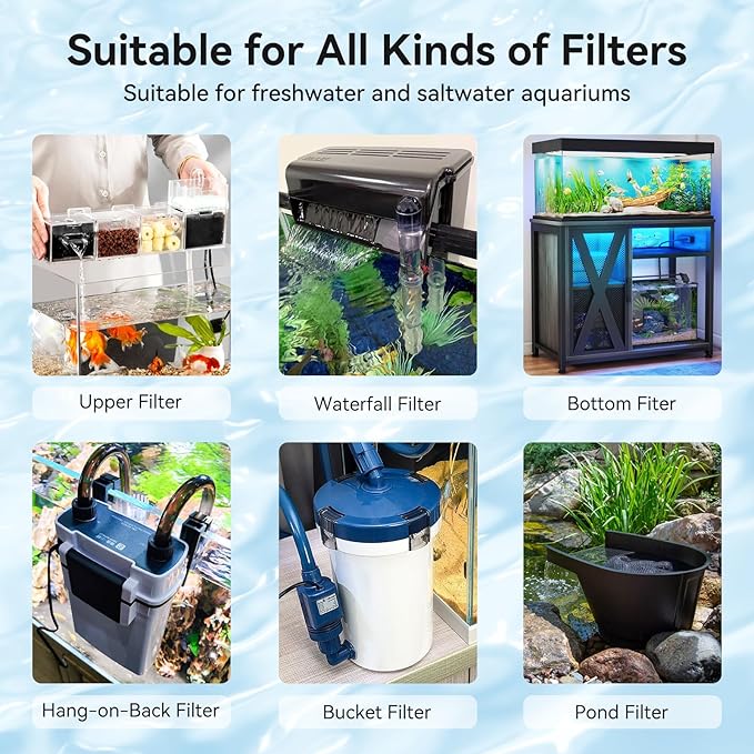 Aquarium Filter Sponge Pad, Filter Media Foam Sponges, Filter Accessories for Fish Tanks and Ponds (18.5"x18.5"x0.8", 50PPI, 1 Pack)-PawvioPets