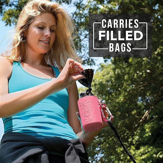 Dog Doo Tube Filled Dog Waste Bag Holders - Reusable Dog Poop Bag Tubes Designed to Keep in Odors and Germs-PawvioPets