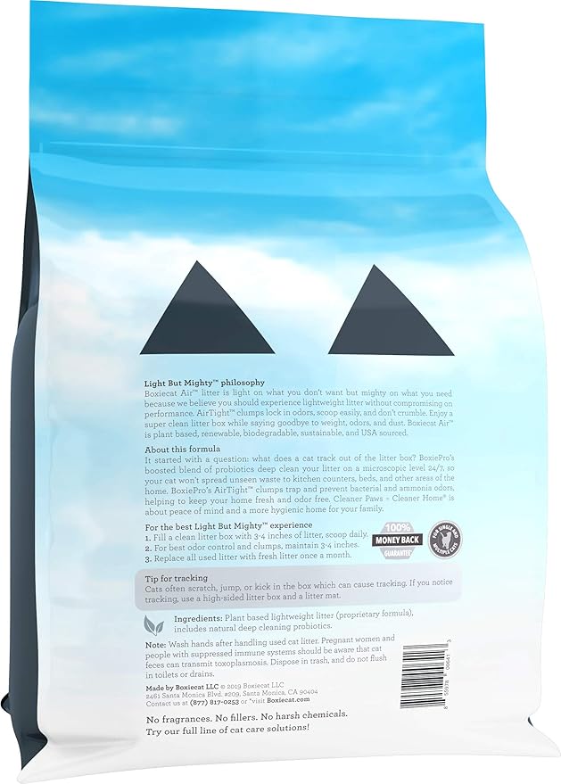 Boxie® Probiotic Cat Litter, Lightweight 40-Day Odor Control, Clumping, 11.5lb-PawvioPets