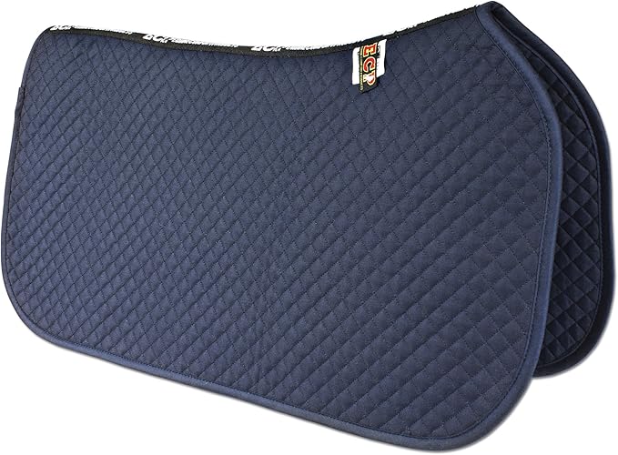 ECP Equine Comfort Products All Purpose Diamond Quilted Western Saddle Pad for Injury Prevention, Breathable, Hypoallergenic, Shock-Absorbing Cushion for Horse Comfort-PawvioPets