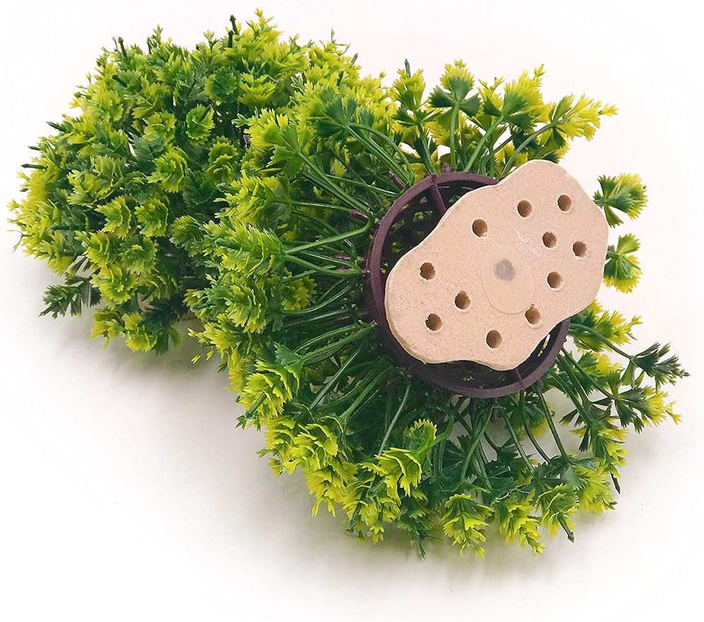 BEGONDIS 2Pcs Aquarium Decorations Fish Tank Artificial Green Water Plants Made of Soft Plastic-PawvioPets