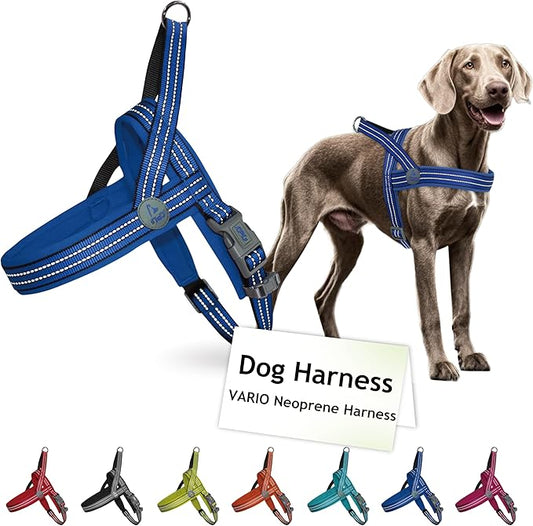 DOCO No-Pull Dog Harness Halter Reflective Easy-Control Harness for Training, Walking, and Preventing Pulling, Ideal for Medium Dogs(Navy Blue)-PawvioPets