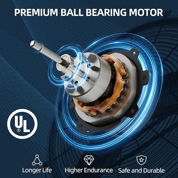 20 Inch Industrial Wall Mount Fan - 6000CFM High Velocity, Heavy Duty Metal Construction, 3 Speeds, Adjustable Tilt, Quiet Operation - Ideal for Garage, Shop, Commercial Use-PawvioPets