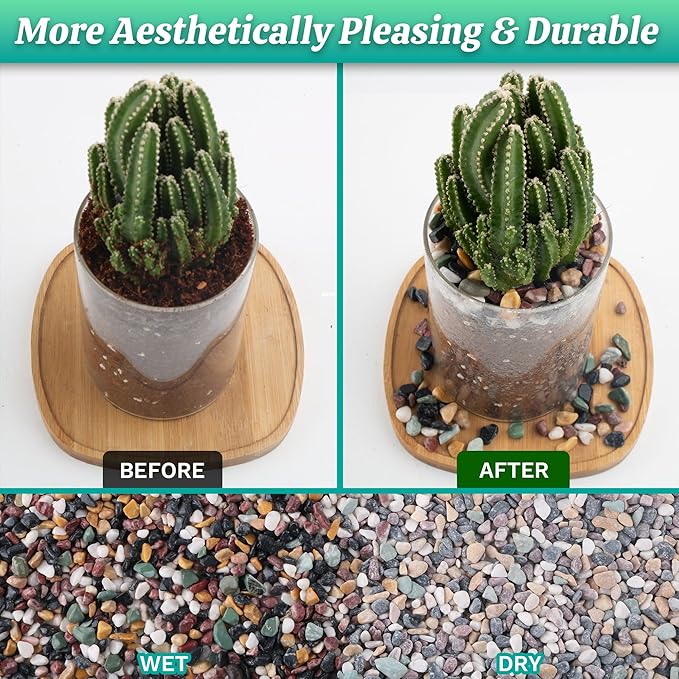 AVALUTION Aquarium Gravel for Plants -18lb Fish Tank Gravel for Succulent Cactus & Bonsai, 1/4Inch Decorative River Rocks Pebbles for Gardening, Flower Pots, Landscaping, Terrarium-PawvioPets