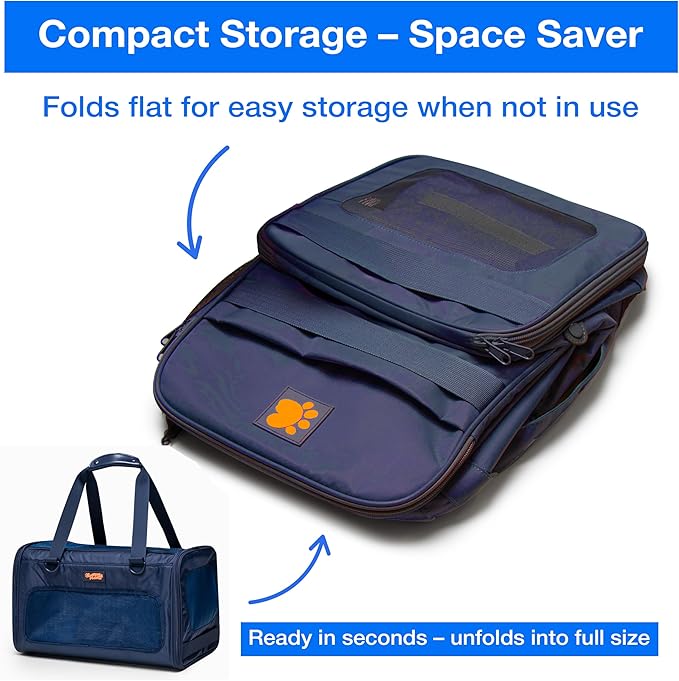 Dog Sling Carrier for Small Dogs – Pet Shoulder Bag with Safety Strap, Breathable Dog Pouch Carrier for Puppies and Cats – Soft Hands-Free Dog Carrier for Travel, Hiking, Shopping-PawvioPets