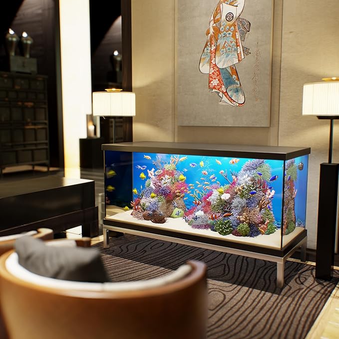 24 in X 60 in. Aquarium Stand | Industrial Style Aluminum Fish Tank Base with Open Frame Design-PawvioPets