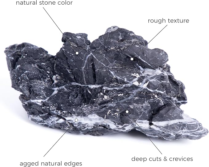 2-4 Inches Natural Seiryu Stone 10 PCS Aquarium Rocks for Aquascaping, Aquarium Landscaping, Terrariums, Fish Tank Decoration, Vivariums, Paludarium, Reptile and Amphibian Enclosures-PawvioPets