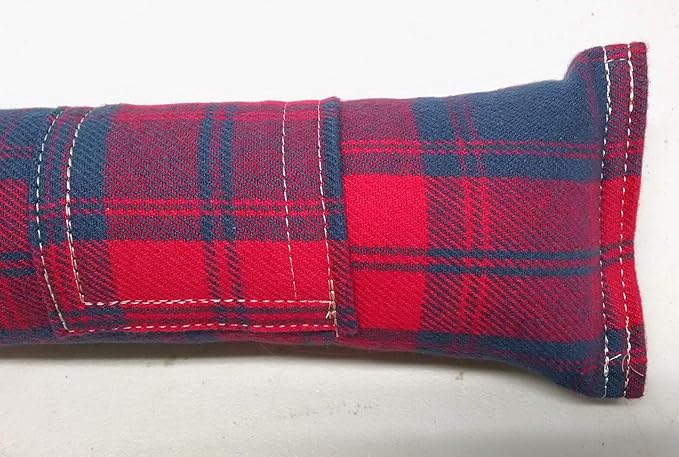 15" Cat Kicker Toy with Refillable Catnip Pocket (Red Flannel) - Filled with 1 oz Premium Canadian Catnip-PawvioPets