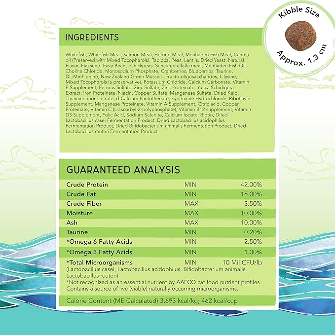 Blackwood Bounty Dry Cat Food, Whitefish & Lentil Recipe for All Life Stages, 4.5 Pound Bag, High Protein, Grain Free-PawvioPets