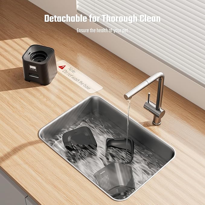 Espelho Automatic Cat Feeder- 4L Timed Cat Food Dispenser 1-6 Meals Control for Cat and Small Dog- Auto Pet Feeder with Desiccant Bag Keep Fresh for Reliable Easy Set Up and Clean- Voice Recorder-PawvioPets