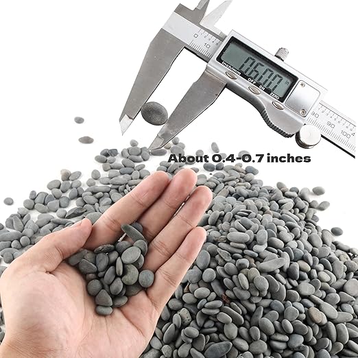 7lb Natural River Rocks Pebbles for Plants & Succulents, Decorative Outdoor Landscaping Garden Rocks, Mexican Beach Pebbles for Aquarium & Vase Decor-PawvioPets