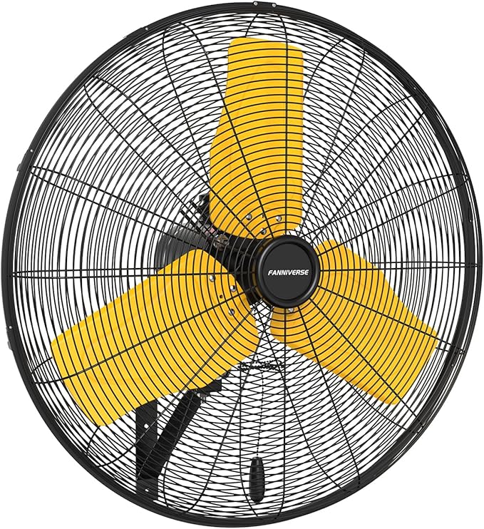 24 Inch 9500 CFM Waterproof Wall Fan Pro Series - Outdoor High Velocity Wall Mount Fan with Enclosed Motor for Residential, Warehouse, Patio, Shop, Garage, Barn UL Safety Listed-PawvioPets
