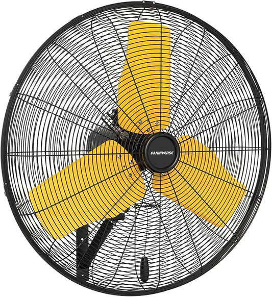 24 Inch 9500 CFM Waterproof Wall Fan Pro Series - Outdoor High Velocity Wall Mount Fan with Enclosed Motor for Residential, Warehouse, Patio, Shop, Garage, Barn UL Safety Listed-PawvioPets