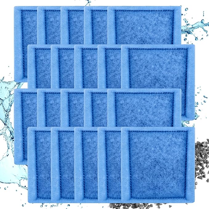 Aquarium Filter Cartridge for Fish Tank: 20-Pack for Rite-Size C & EZ-Change #3 Replacement Cartridge Compatible with Marineland Penguin PRO 275/375 & Original 200/350 & Aqua-Tech Filter 20-40/30-60-PawvioPets