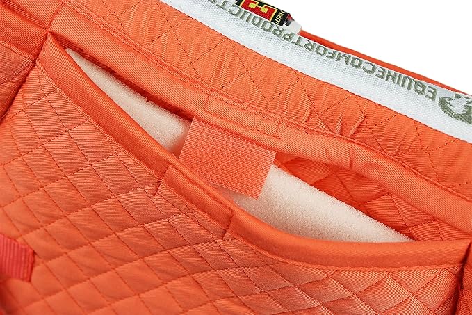 ECP Equine Comfort Products Adjustable Shock Absorbing Memory Foam Half Saddle Pad, Injury Prevention & Pressure Relief, Customizable Fit, Breathable for All Riding Styles-PawvioPets