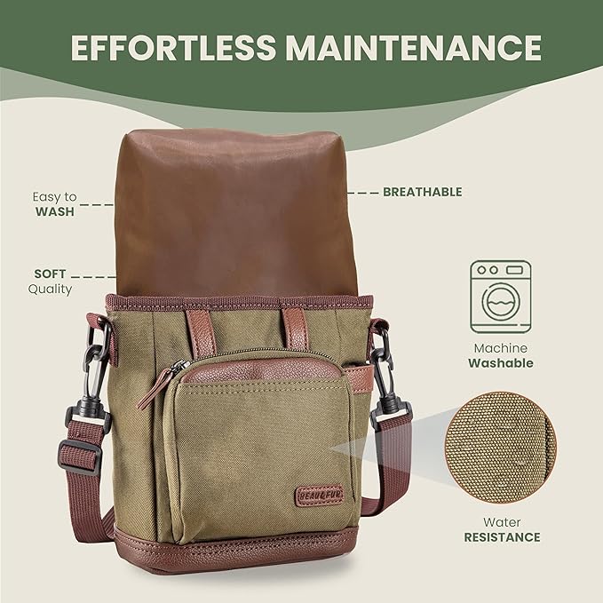 BEAU&FUR Dog Treat Pouch with Clicker for Training - Hands-Free Dog Treat Bag with Magnetic Closure, Built-in Poop Bag Holder Pocket-PawvioPets