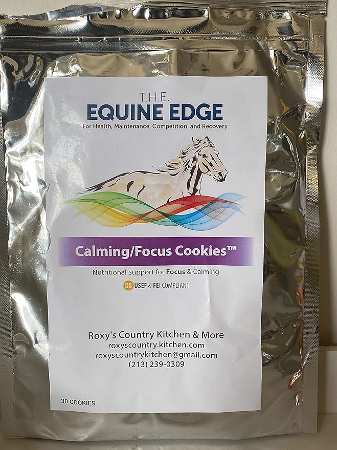 Calming/Focus Cookies - Natural Horse Supplements for Calming & Focus, 30 Cookies-PawvioPets